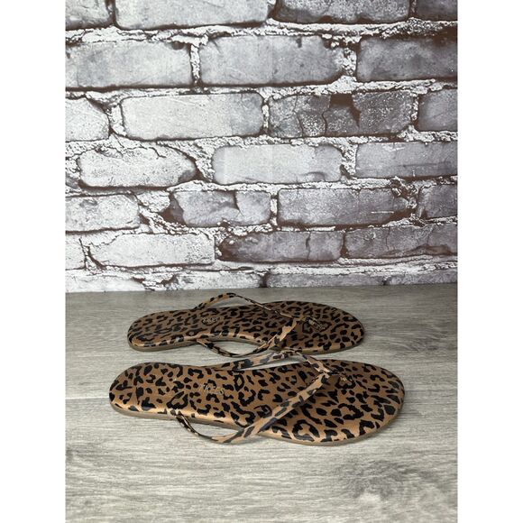 Tkees Studio Exotic Cheetah Print Thong Flip Flops Sandals Women Sz 8M US/39EU - Picture 14 of 16